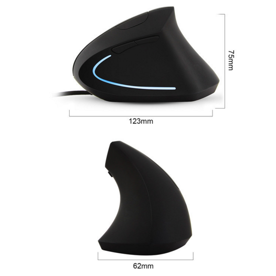 3200DPI high sensitivity ergonomic New wired vertical mouse                  